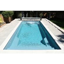 Aquarino 12x24 fiberglass pool installed