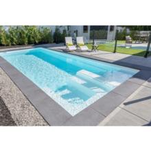 Aquarino 12x32 fiberglass pool installed
